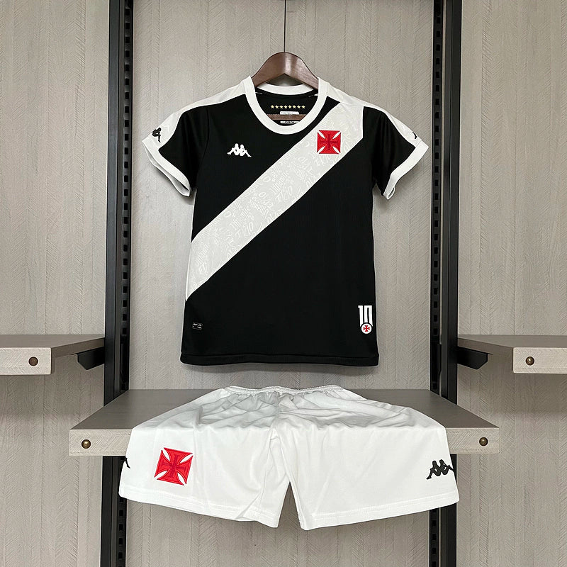 Kit Infantil Vasco da Gama I 24/25 Kappa - Preto