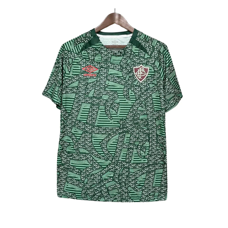 Camisa Fluminense verde pré-jogo 24/25 Torcedor Umbro Masculina - Verde