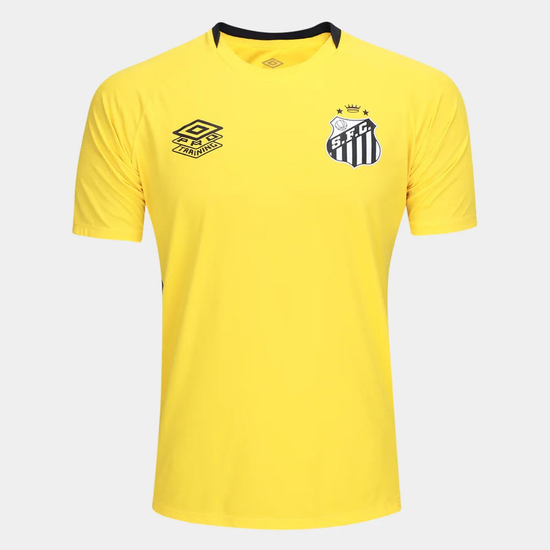 Camisa Santos 25/26 Treino Umbro Masculina - Amarelo+Preto
