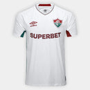 Camisa Fluminense II 25/26 s/n Torcedor Umbro Masculina - Branco+Vermelho