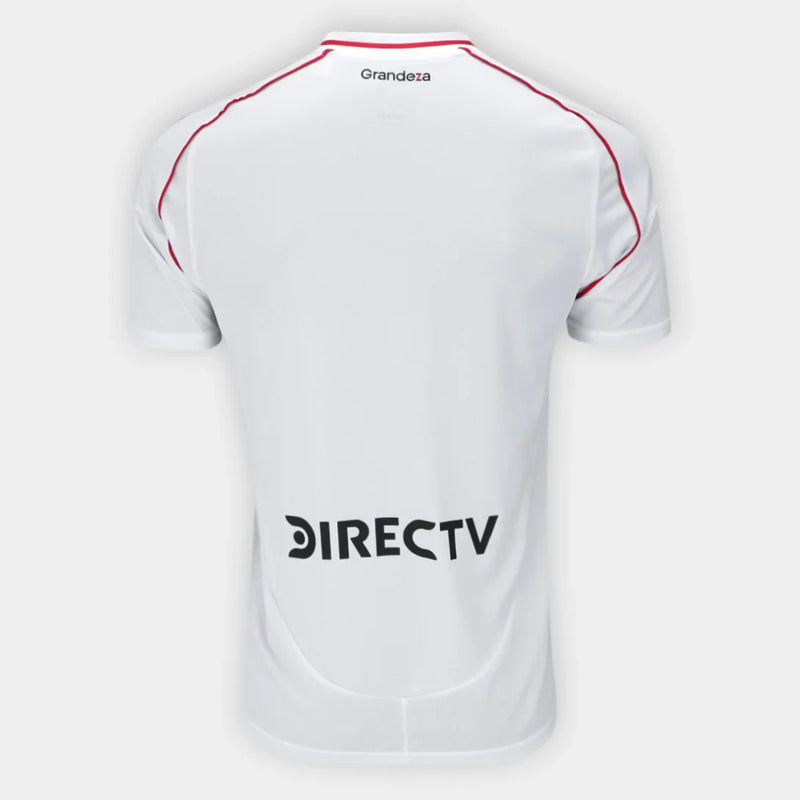 Camisa River Plate Adidas Home Torcedor 2025 s/n° Masculina - Branco+Vermelho