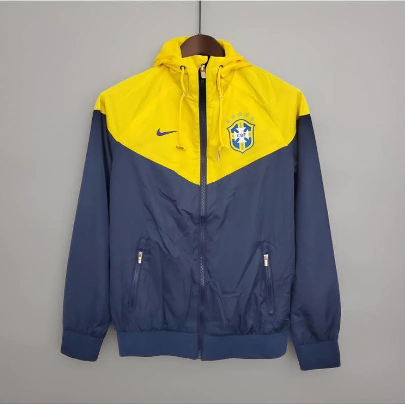 Corta-vento Seleção Brasileira - Amarela e Azul