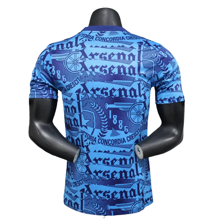 Camisa pré-jogo do Arsenal 25/26 - Azul - Versão Jogador