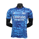 Camisa pré-jogo do Arsenal 25/26 - Azul - Versão Jogador