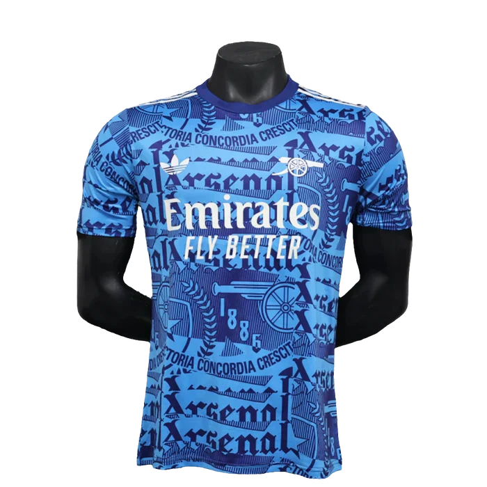 Camisa pré-jogo do Arsenal 25/26 - Azul - Versão Jogador