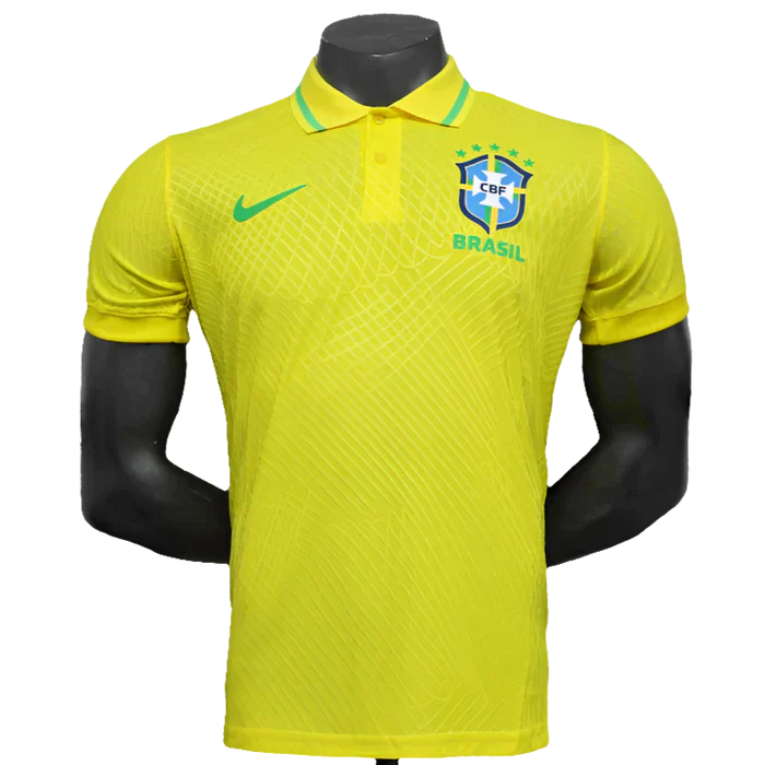 Camisa Brasil Polo Edition 25/26 - Amarela - Versão Jogador