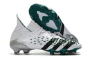 Chuteira Campo Adidas Predator Freak .1 FG White and Green - Cano Alto