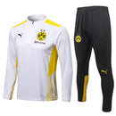 Conjunto Inverno Borussia Dortmund Branca Puma - Com Ziper