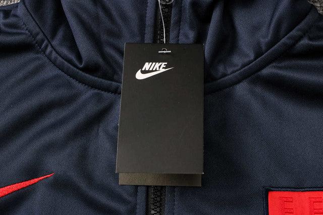 Conjunto Inverno França Azul Nike - Com Fecho e Capuz