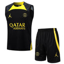 Conjunto de Treino do Paris Saint Germain - Preto e Amarelo