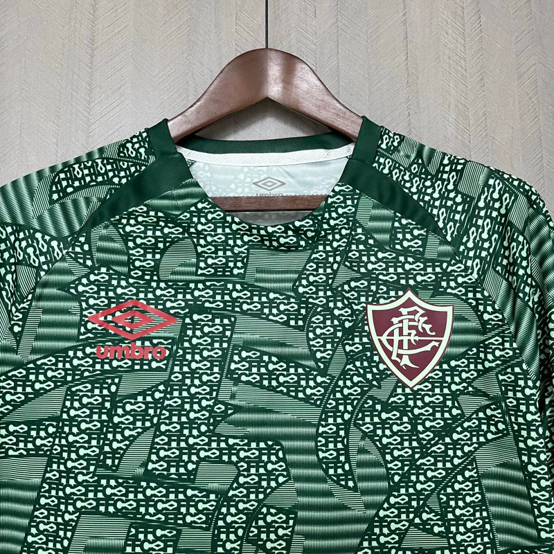 Camisa Fluminense verde pré-jogo 24/25 Torcedor Umbro Masculina - Verde